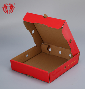 Caja de <span class=keywords><strong>Pizza</strong></span> Plegable Personalizable de 6, 9, 10, 14, 17 y 20 Pulgadas con Orificio de Ventilación para Entrega a Domicilio en Pizzerías Comerciales - Product Image 3