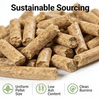 Granulés de bois de biomasse, granulés de sciure de bois, granulés de bois de pin de classe ENplus A1, granulés à combustion élevée et faible teneur en cendres pour four à pizza