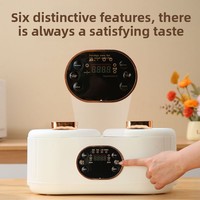 Autocuiseur électrique multifonctionnel double cuve avec fonction hot pot Yuanyang, préréglages intelligents et maintien au chaud