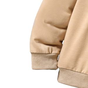 Streetwear Sudaderas con capucha en blanco de alta calidad en relieve 450-500 GSM Logotipo personalizado French Essentials Sudadera con capucha y pantalones Conjunto Unisex para hombres - Product Image 5