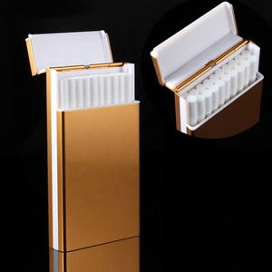 Phụ Nữ Chất Lượng Cao <span class=keywords><strong>Slim</strong></span> 20 Chiếc Hộp Đựng Thuốc Lá Nhôm Hộp Đựng Thuốc Lá Tùy Chỉnh Cho Thuốc Lá Mỏng - Product Image 1