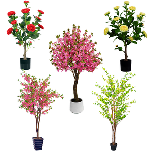 Plantes artificielles <span class=keywords><strong>de</strong></span> mariage et fleurs <span class=keywords><strong>de</strong></span> soie orchidées camélia artificiel fleur <span class=keywords><strong>de</strong></span> cerisier arbre <span class=keywords><strong>en</strong></span> <span class=keywords><strong>pot</strong></span> bonsaï pour la décoration <span class=keywords><strong>de</strong></span> jardin à la maison - Product Image 5