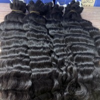 Cheveux indonésiens bruts non traités, ondulés naturels, lisses comme des baguettes, mèches de cheveux humains bruts à prix d'usine