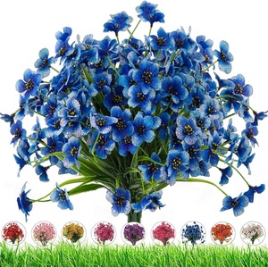 Césped Artificial Violeta de Plástico al por Mayor, Simulación de Vegetación para Decoración de Jardín, Patio y Paisajes Exteriores - Product Image 1