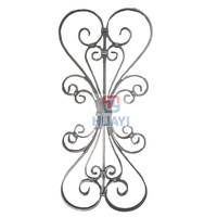 Gran oferta, varillas de escalera de hierro forjado personalizadas, hojas de colores personalizados para puertas de esgrima contemporáneas, barandillas de ventana, escalera