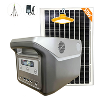 Stasiun Tenaga Surya SM908 500W 12.8V LiFePO4 30Ah 384Wh 1000W Puncak 2 Port USB 2 Port Tipe-C 1 Soket AC