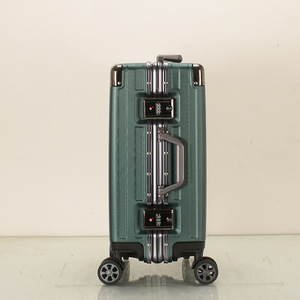 Trolley Suitcase 20 Inch Spinner Lightweight Portable Aluminum Frame Unisex Carry On Leisure Travel ABS <b>Material</b> - Product Image 2