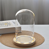 Verre borosilicaté de haute qualité pour globe à eau en forme de dôme, sphère vide à remplir pour présentation DIY, mini figurine, décoration moderne pour la maison, Halloween, Noël