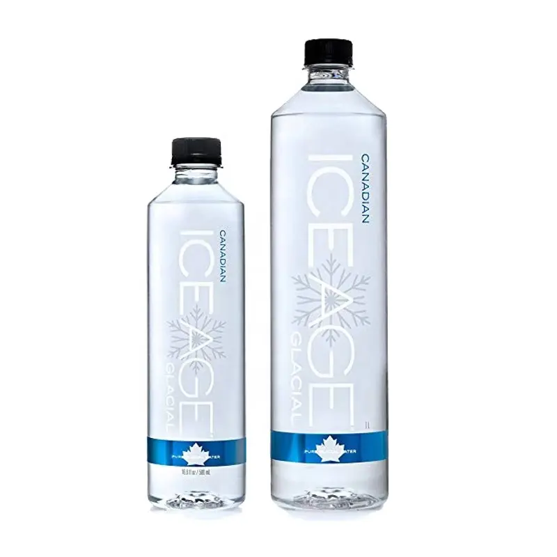 Benutzer definierte klare Kunststoff Wasser trinken Private Label Roll Label transparent Recycling wasserdicht abnehmbare Kleber Aufkleber