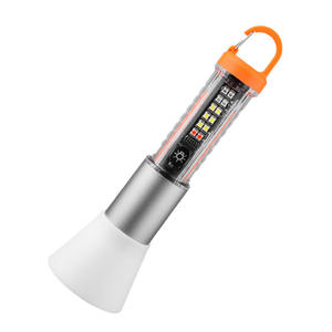 Mini lampe torche rechargeable à LED, lumière rouge, blanche, violette, crochet magnétique, mousqueton, charge type C, lampe de camping - Product Image 1