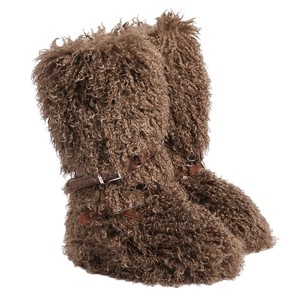 Thick-soled snow <b>boots</b> Y2K Punk Faux Mongolia Fur <b>Boots</b> Winter Fashion Plush Warm Snow <b>Boots</b> for Women - Product Image 5