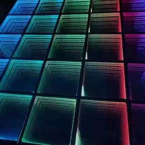 Mingtushow Disco đám cưới Dance Led Giá sàn IP65 không thấm nước 3D Infinity gương tương tác LED Dance Floor - Product Image 3