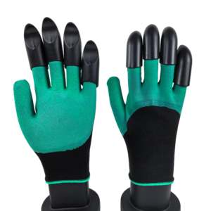 Прочные перчатки для садоводства из полиэстера, Нескользящие, с четырьмя пальцами - Product Image 5