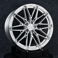 Nuevas llantas de aleación monobloque forjadas a medida XCD XCD-36 de alto rendimiento, color plata, pulidas, estilo OEM, con plato profundo, de una pieza.