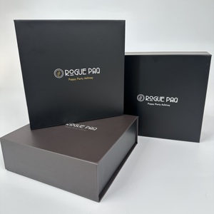 Luxury Custom Logo <b>Black</b> Magnetic <b>Gift</b> Paper Box Recyclable Folding Hard Rigid Packaging <b>Boxes</b> With Magnet Lid - Product Image 2