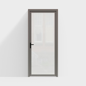 Cadre <span class=keywords><strong>intérieur</strong></span> <span class=keywords><strong>en</strong></span> aluminium Porte <span class=keywords><strong>en</strong></span> <span class=keywords><strong>verre</strong></span> double trempé, design pivotant pour cloisons de pièce modernes - Product Image 5