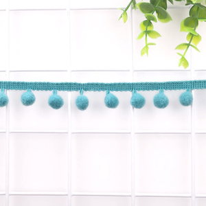 Erkoumi màu sắc khác nhau Pom Pom rìa <span class=keywords><strong>TRIM</strong></span> ruy băng trang trí Pompom Ribbon ren <span class=keywords><strong>TRIM</strong></span> cho phong cách dân tộc quần áo DIY - Product Image 4