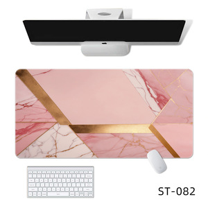 ST-073 <b>Black</b> Gold Marble <b>Desk</b> Pad PVC Durable Office Mouse Pad <b>Computer</b> <b>Desk</b> Mat - Product Image 3