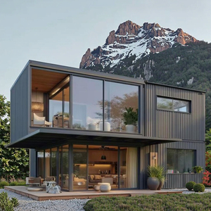 Trang bị đầy đủ hai tầng prefab nhà nhỏ 2-4 phòng ngủ nhà bếp tắm có thể tháo rời mở rộng khung thép container phòng khách - Product Image 1