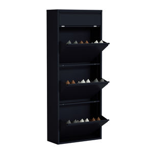 Étagère à <span class=keywords><strong>chaussures</strong></span> murale moderne en métal personnalisée multicouche gain de place armoire de rangement de <span class=keywords><strong>chaussures</strong></span> durable pour la maison salon utilisation - Product Image 1