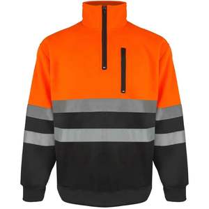 Sudadera de Seguridad Reflectante con Bolsillos de Gran Capacidad, Forro Polar, Logotipo Personalizable, Certificación ANSI Clase 2 EN 20471 - Product Image 1