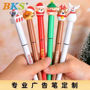 High Capacity Plastic Gel <b>Pen</b> with Cute Animals 0.5mm Writing Width Popular Christmas Advertising Gift - Product Image 2