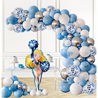 Cymylar Grands ballons de pom-pom girl Film d'aluminium Figures humaines en forme de dessin animé Fête sur le thème du pom-pom-pom girl Réunion sportive