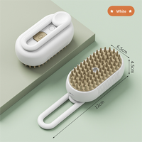 2025 Logo personnalisé chien chat électrique peigne à cheveux toilettage nettoyage Slicker pulvérisation brosse Massage portable chat vapeur brosse Silicone