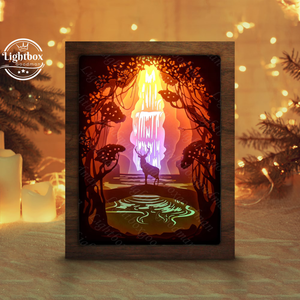 3D LED art papercut boîte à lumière cadres d'art boîte à lumière lumière LED lumière 5x7 8x10 10x10 <span class=keywords><strong>artistique</strong></span> Shadow box frame - Product Image 1