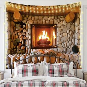 Peut être utilisé comme décoration de tête de lit, tapisserie murale pour chambre, motif forêt verte fraîche, imprimé nature réaliste, toile de fond pour chambre à coucher - Product Image 3