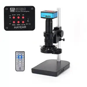 Microscopio Digital de vídeo 4K, lente 180X, soporte de mesa, USB, HDMI, Compatible con cámara para PCB, CPU, soldadura de reparación de teléfono
