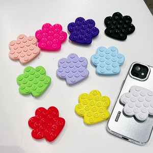 Silicone Cat Paw Shape Portable <strong>Smartphone</strong> Stand Flexible <strong>Waterproof</strong> Phone Holder Air-<strong>Bag</strong> Support 360 Degree Rotating Phone Desk - Product Image 2