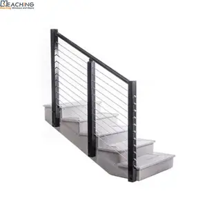 Miglior prezzo Design della ringhiera del balcone in vetro di ferro per scale di alta qualità di marca superiore