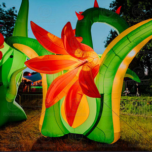 ดอกไม้ที่ทำให้พองได้ดอกไม้ในดินแดนมหัศจรรย์ดอกไม้สำหรับตกแต่งขบวนพาเหรดดอกไม้ทำให้พองได้ปลาปิรันย่ามีไฟ - Product Image 5