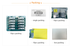 10G SFP + bidi 10กม. 40กม. 60กม. 80กม. 1270นาโนเมตร/1330nm ซิมเพล็กซ์ตัวรับส่งสัญญาณแสง - Product Image 6
