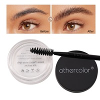 Cire coiffante transparente pour sourcils à marque privée, gel fixant pour sourcils sans eau, végétalien, logo personnalisé, cosmétiques en gros