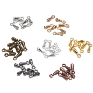 Chaîne d'extension de collier de bijoux avec extrémité en forme de goutte de 2,3 mm, accessoires en alliage de cuivre pour la fabrication de bracelets, vis pour bijoux DIY - Product Image 5