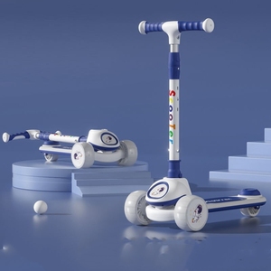 3 in 1 per bambini Outdoor Fitness Scooter Push Rod giocattolo di plastica con ruota PU pieghevole Skateboard per i bambini - Product Image 1