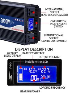 Meilleur onduleur <span class=keywords><strong>3000W</strong></span> 12/24V DC à 220V AC convertisseur de puissance à onde sinusoïdale pure 6000W puissance de crête pour une utilisation automobile - Product Image 6