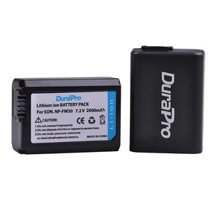 Kit batterie et chargeur Durapro NP-FW50, 2 batteries 2000mAh avec chargeur double USB-C pour Sony A5000 A6000 A6300 - Product Image 2