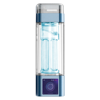 Bouteille d'eau hydrogénée portable certifiée CE, 9000 ppb, commande par application intelligente, logo personnalisé, pour la maison et les voyages
