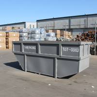Bac à déchets en acier renforcé Q235B pour le recyclage des métaux ferreux, les débris de construction, bac à déchets personnalisable