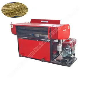 Red automatic extraction Decorticator Hemp Abaca Sisal Fiber Extracting Peeling Machine