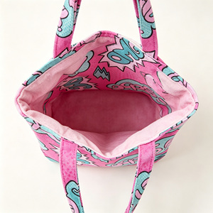 <span class=keywords><strong>Sac</strong></span> fourre-tout en tissu éponge Pop Art pour femme, imprimé bande dessinée, <span class=keywords><strong>sac</strong></span> de plage, <span class=keywords><strong>sac</strong></span> à <span class=keywords><strong>main</strong></span> OMG en tissu éponge avec poignées courtes, <span class=keywords><strong>sac</strong></span> de piscine d'été - Product Image 5