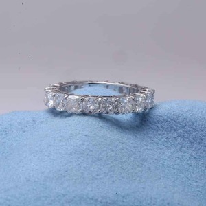 Unique Design Moissanite Diamond <b>Ring</b> With <b>Adjustable</b> Fit For Elegant Party And Wedding Wear Available At Best Market Price - Product Image 2