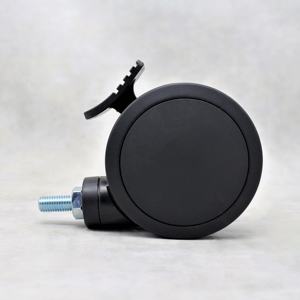 SS Schwarz Farbe All <span class=keywords><strong>Plastic</strong></span> Cabinet <span class=keywords><strong>Caster</strong></span> Rollen rad mit oder ohne Bremse - Product Image 3