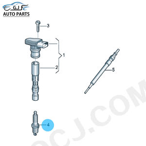6ชิ้น101905611กรัมหัวเทียนหัวเทียนสำหรับ A4 A5 A6 A7 A8 Q5 Q7 S5 Q5 3.0T 101 905 611กรัม - Product Image 6