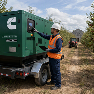 Groupe électrogène diesel silencieux Lectrogne, puissance 300KW 500KW, avec moteur Cummins Perkins et capot de protection - Product Image 5