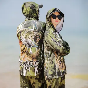 LT Custom Sublimation Men Outdoor manica lunga 100% poliestere t-shirt da pesca con Zip frontale UV Quick Dry Fishing Hoodie shirt