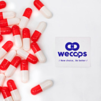 Wecaps Rouge Blanc Capsule Taille 000 Supplément Gel Capsule Vide Toutes Les Couleurs Prix Usine